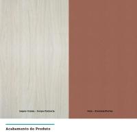 Balcão De Cozinha Sem Tampo 80cm 2 Portas Lis Luciane Móveis Legno Crema Com Gaia - 2