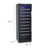 Adega De Vinhos Climatizada Piubella 209l 50 Garrafas Preto Fosco Cave 200 - Venax 127v - 3