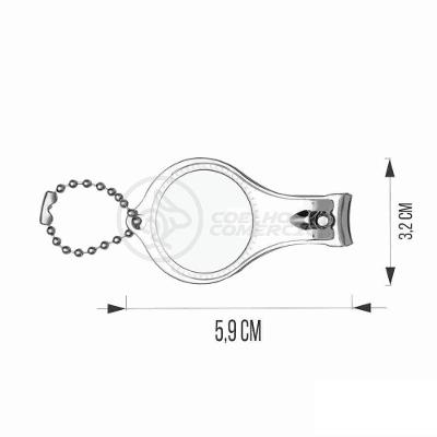 Kit 5 Cortador De Unha Abridor De Garrafa Chaveiro 3 Em 1