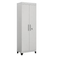 Armário Multiuso Valdemóveis C/2 P 5 Prateleiras/Pés Branco - 4