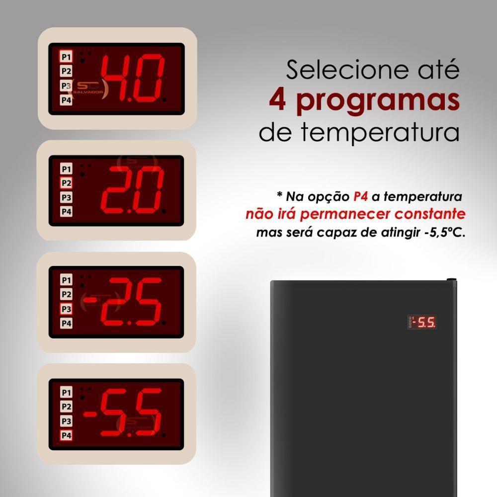 Cervejeira Expositora Porta Sólida 400l Vcc400s Preta 220v Refrimate Com Chopeira 3,5l 220v - 2