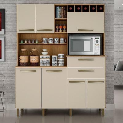 Armário Compacto Valdemóveis7 P 2 Gavetas Cinamomo/Off White