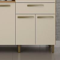 Armário Compacto Valdemóveis7 P 2 Gavetas Cinamomo/Off White - 3