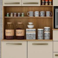 Armário Compacto Valdemóveis7 P 2 Gavetas Cinamomo/Off White