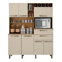 Armário Compacto Valdemóveis7 P 2 Gavetas Cinamomo/Off White - 6