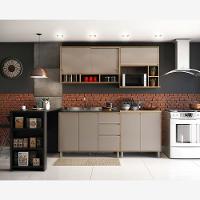 Cozinh e Bancada Armários Balcões E Nicho Micoondas Mel - 1