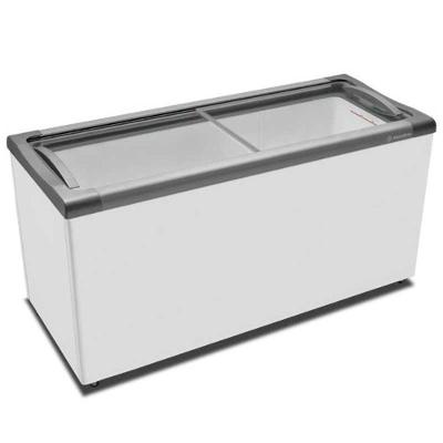 Freezer Horizontal Metalfrio NF55S Degelo Manual 491L Skin Condenser Branco 220V
