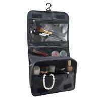 Necessaire Com Gancho Para Viagem Estampa Listrada Jacki Design Preto - 2