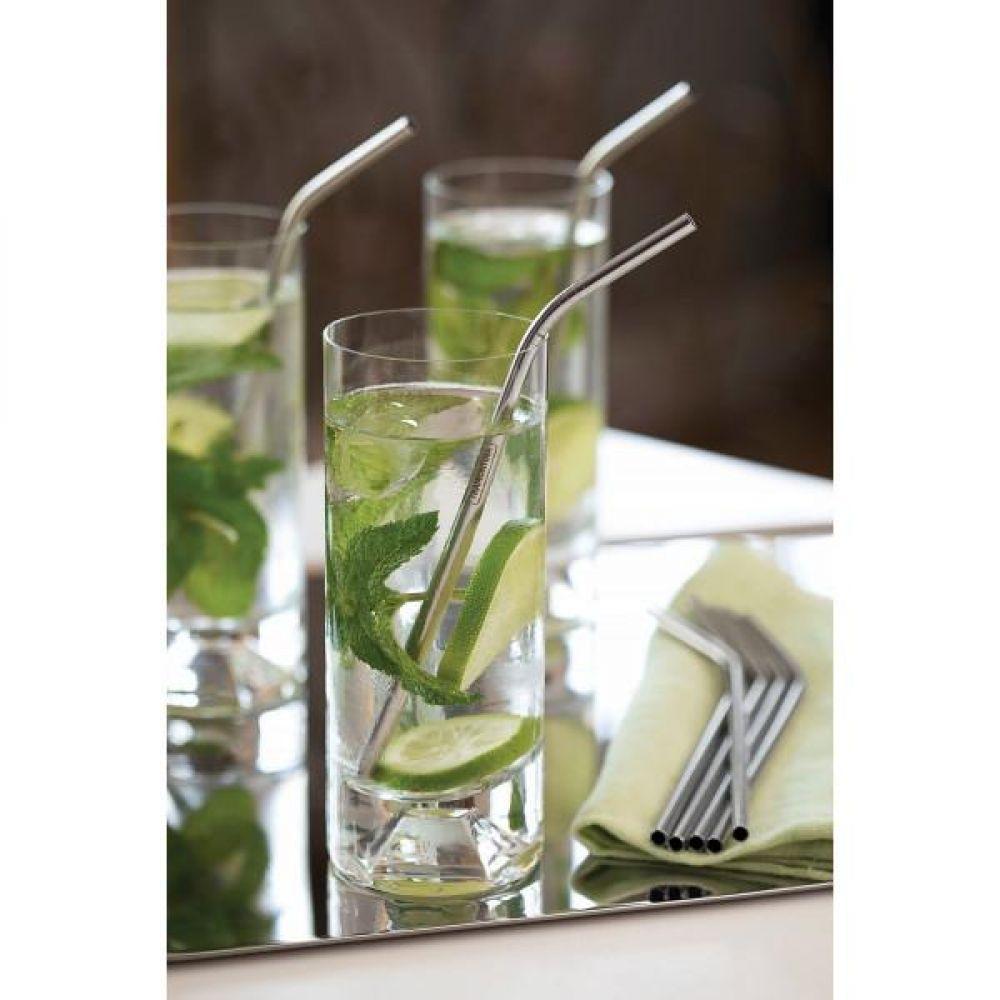 Jogo De Canudos Tramontina Em Aço Inox Com Escova 2 Peças - 4