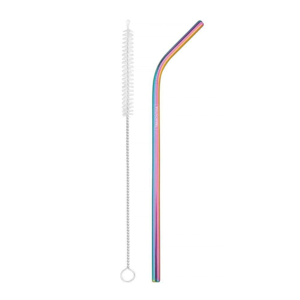 Jogo De Canudos Tramontina Infantil Furta-cor Em Aço Inox Com Escova 2 Peças Tramontina - 6