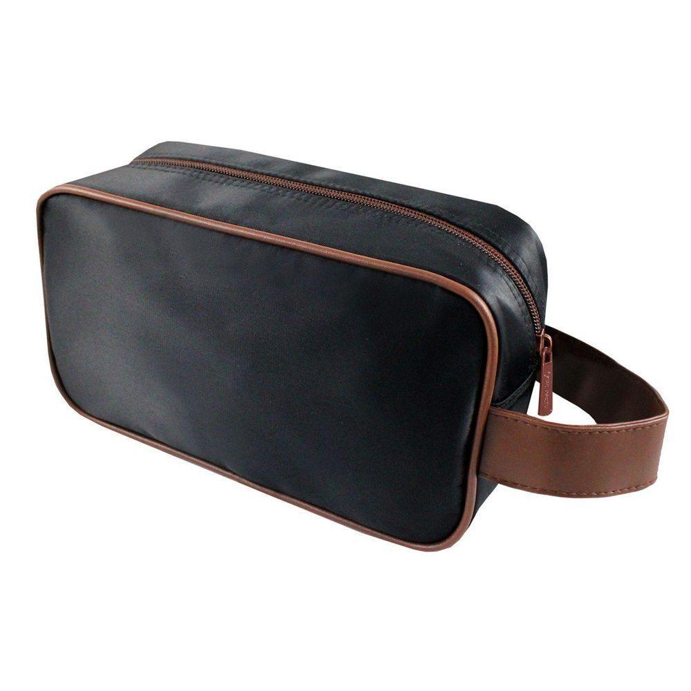 Necessaire Com Alça Lateral For Men Jacki Design Preto/marrom - 4