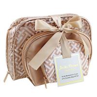 Kit De Necessaire Com 3 Peças Diamantes Jacki Design Dourado - 5