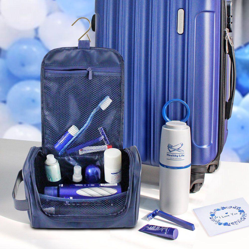 Necessaire Com Alça Lateral For Men Jacki Design Azul - 6