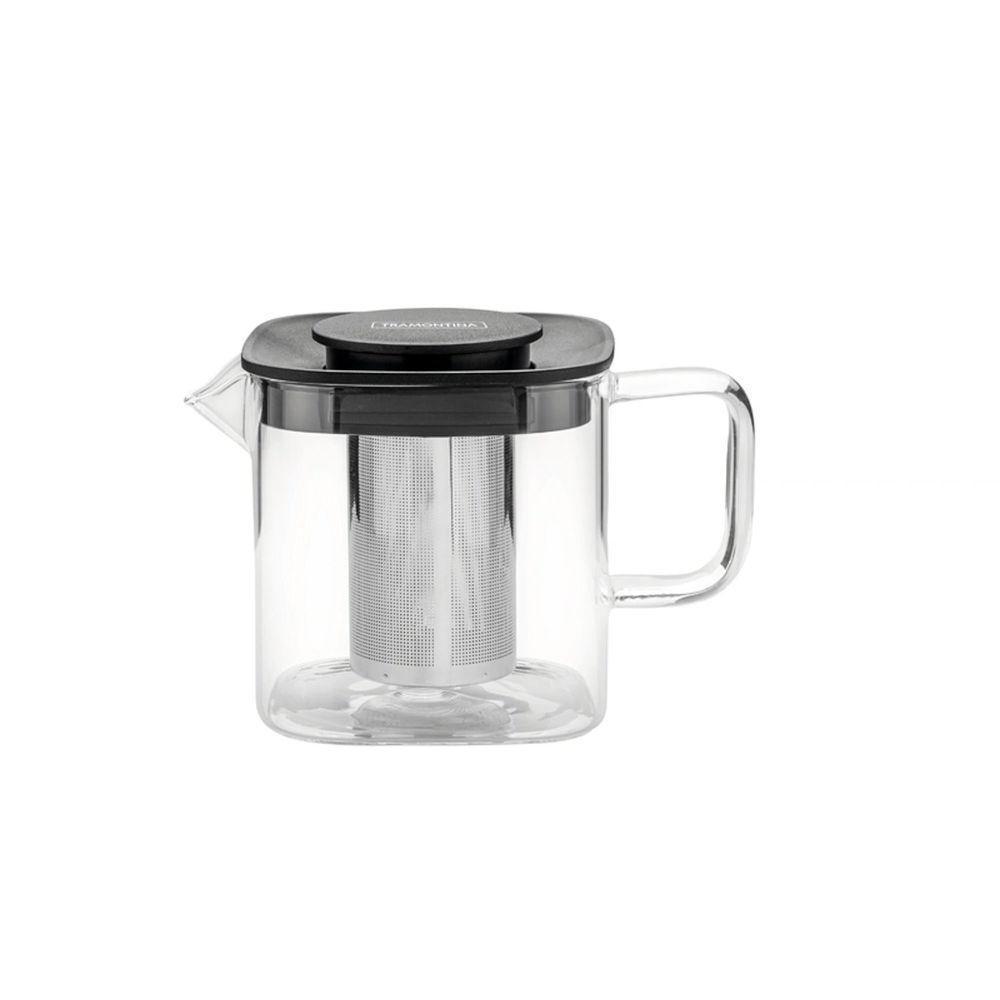 Bule Para Chá Tramontina Em Vidro E Aço Inox Com Infusor 600 Ml Tramontina - 1