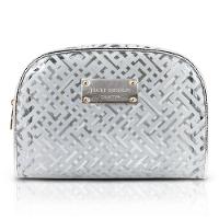 Necessaire Retangular Diamantes Jacki Design Cinza Claro - 1