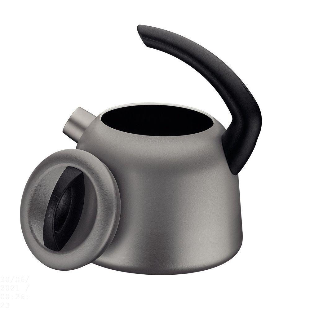 Chaleira Em Alumínio Com Revestimento Interno E Externo Starflon Max Grafite 2,2 L - 2