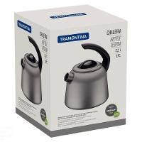 Chaleira Em Alumínio Com Revestimento Interno E Externo Starflon Max Grafite 2,2 L - 3