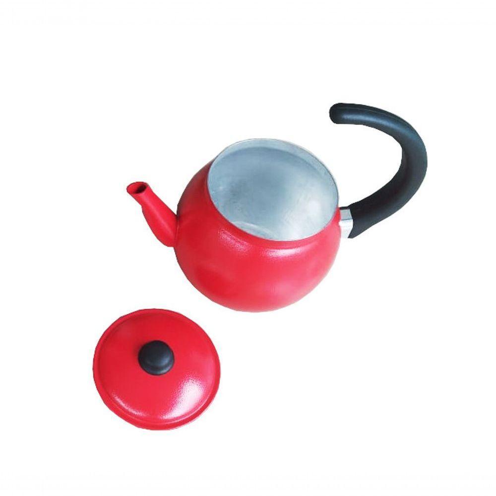 Conjunto Chaleira 2l E Leiteira C/ Apito Vermelho 1,6l Extang - 2