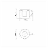 Bule Para Chá Tramontina Em Vidro E Aço Inox Com Infusor 900 Ml Tramontina - 3