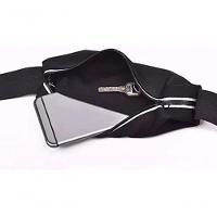 Pochete Corrida Fitness Cintura Porta Celular E Objetos Preto - 2