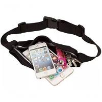 Pochete Corrida Fitness Cintura Porta Celular E Objetos Preto - 3
