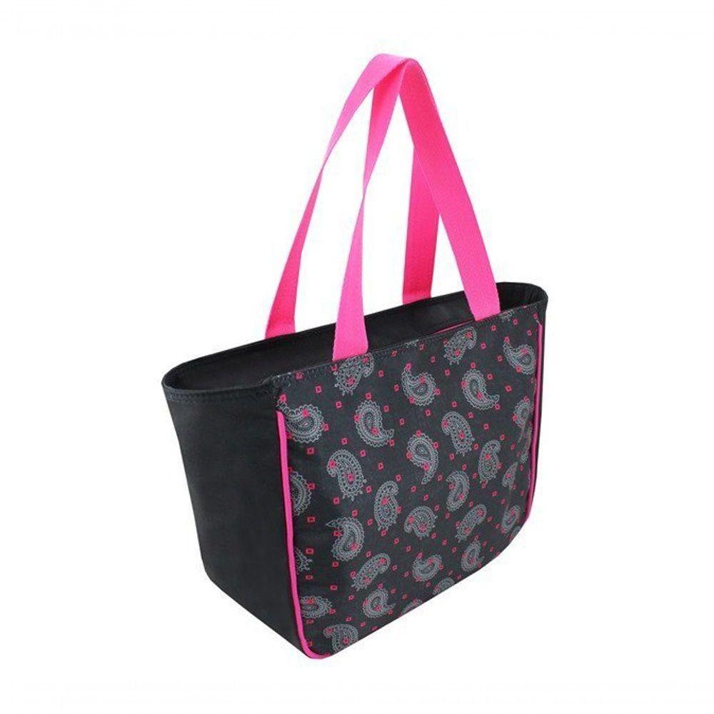Bolsa Shopper Classic Jacki Design Preto - Ameba - 3