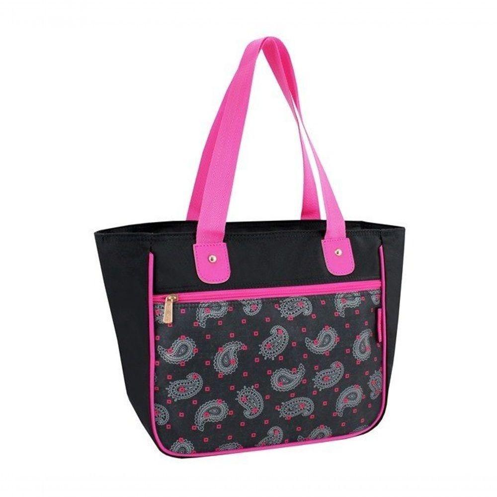 Bolsa Shopper Classic Jacki Design Preto - Ameba - 4