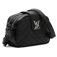 Bolsa Transversal Feminino Com 2 Zíperes Detalhes Em Costura E Metal - 7