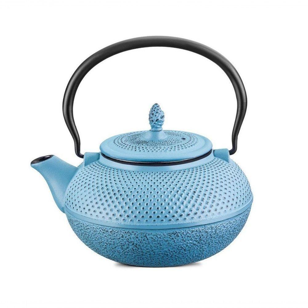 Chaleira De Ferro Azul Com Cesto De Inox L Mta 8182 - 1