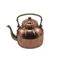 Chaleira Em Cobre Bico Bronze Bule Café E Chá Jarra Tampa G - 1