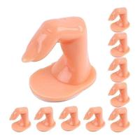 Kit 10 Dedo Postiço Para Treinamento Unha De Gel Fibra Uv - 1