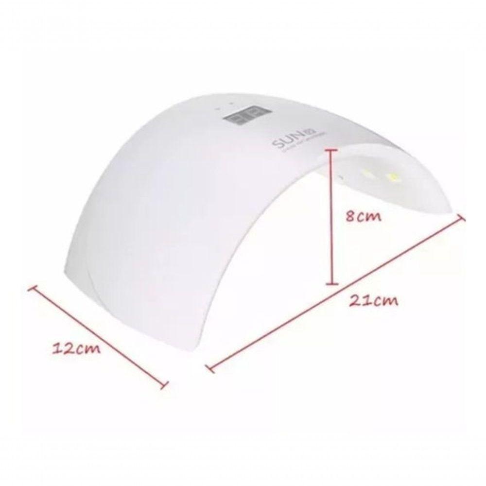 Cabine Led Uv 24W Bivolt Sun 9S Digital Gel Acrígel Fibra - 3