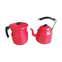 Conjunto Chaleira 1,6l E Leiteira C/apito Vermelhas 1,6l - 1