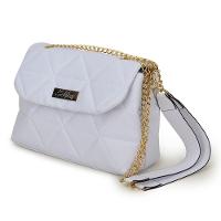 Bolsa Pequena Elegante Feminina Com Alça Transversal Detalhe De Corrente - 1