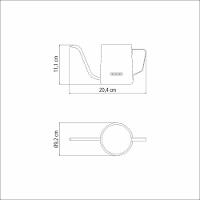 Bule Tramontina Pescoço De Ganso Em Aço Inox 0,6 L Tramontina - 6