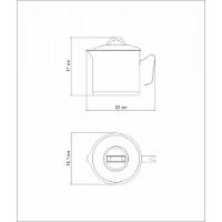 Fervedor Solar Aço Inox Fundo Triplo com Tampa 14Cm 2L