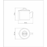 Fervedor Solar Aço Inox Fundo Triplo com Tampa 14Cm 2L - 5