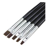 10Pincel N4 Unha Gel Uv L Acrigel Fibra Porcelana Profission - 1