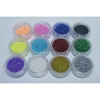 Kit Com 12 Potinhos Com Glitter Brilho Purpurina Para Unha - 8
