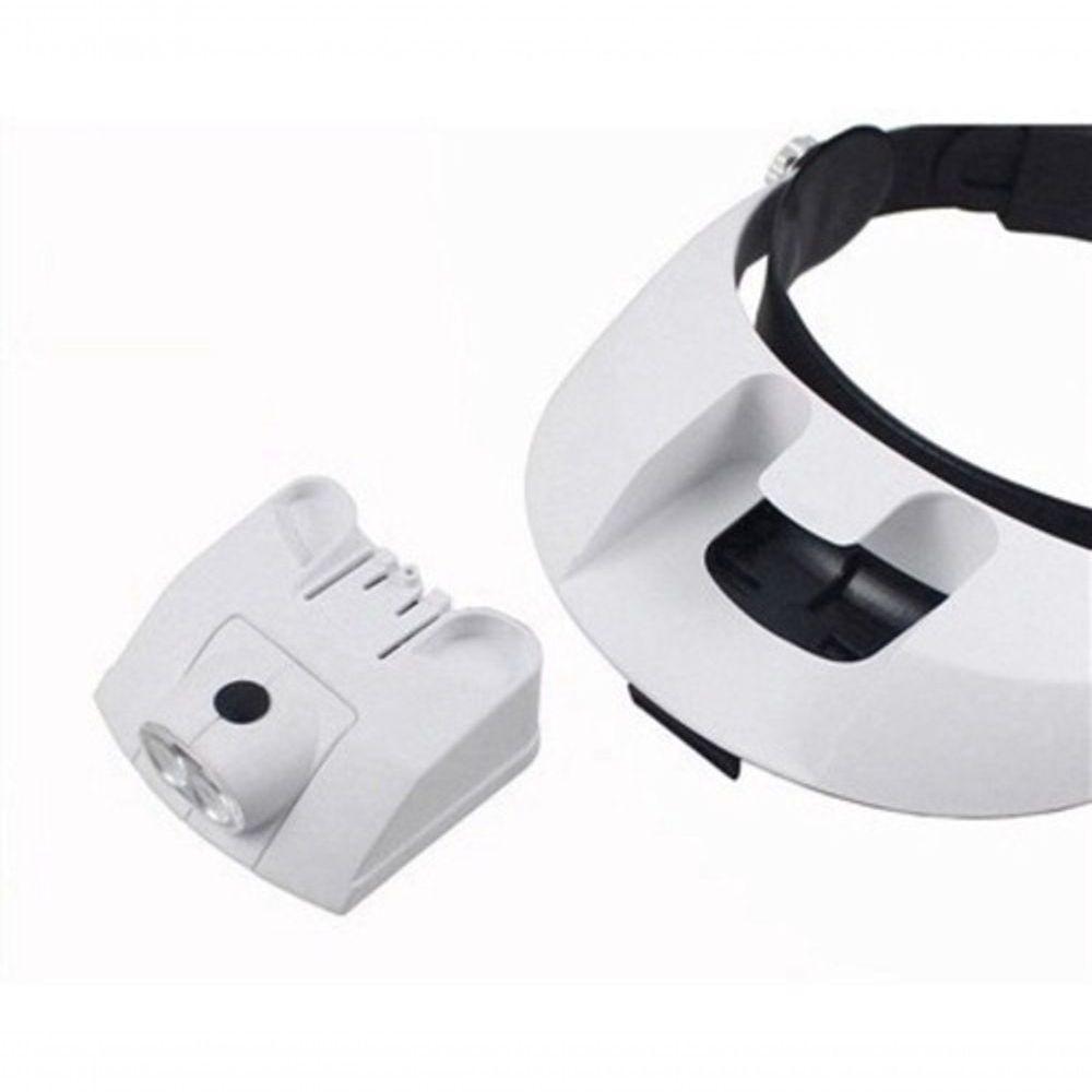 Super Lupa De Cabeça Com Led Profissional 2leds +5 Lentes - 3