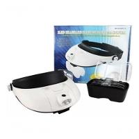 Super Lupa De Cabeça Com Led Profissional 2leds +5 Lentes - 2