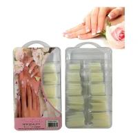 Kit Com 100 Unhas Tips Sorriso Na Caixa Acrílico Oferta - 2
