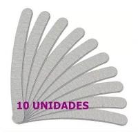 Kit 10 Lixas Bananas P Unhas Gel Porcelana Acrigel Acrilico. - 1