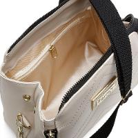 Bolsa Transversal Casual Feminino Com Zíperes E Detalhes Em Costuras - 5