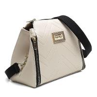 Bolsa Transversal Casual Feminino Com Zíperes E Detalhes Em Costuras - 7