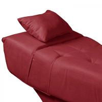 Maca Estofada Para Clínica De Estética Facial Com Capitonê Vermelho Veludo - 7