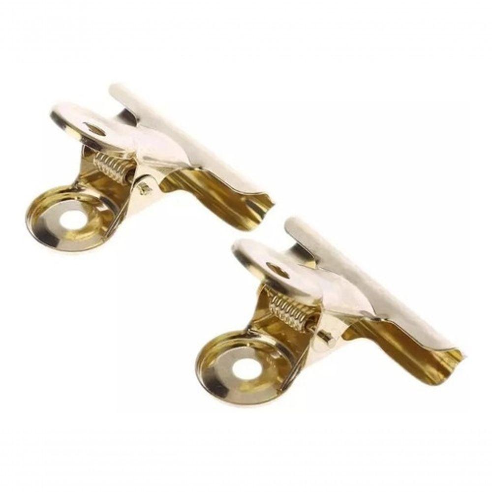 Presilhas Curvatura C Dourada Unhas Fibra Gel Porcelana 12Un - 1