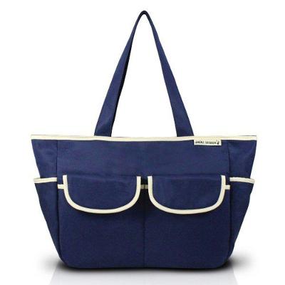 Bolsa De Bebê Lisa Mama & Me Jacki Design Azul/bege