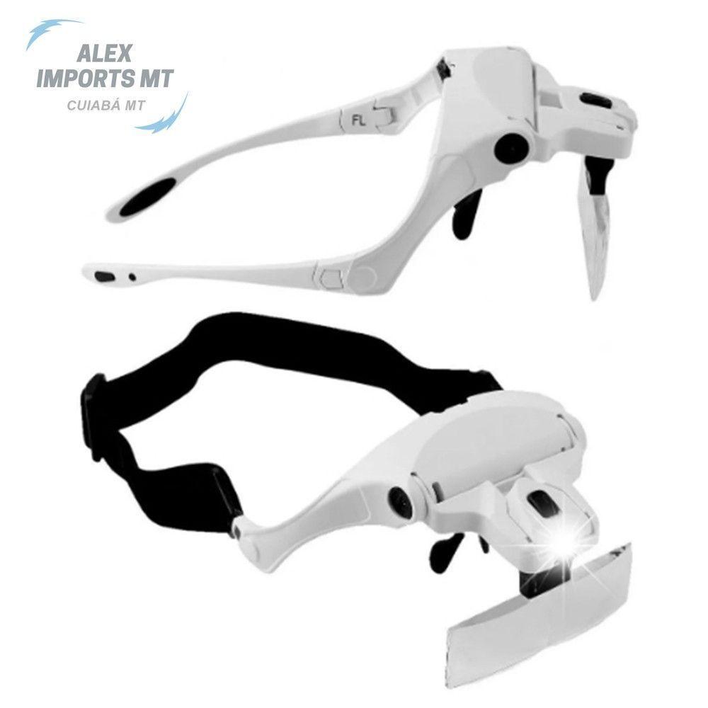 Oculos Lupa De Cabeça 5 Lentes Estética Cílios Sobrancelha - 3