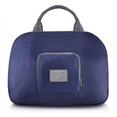 Bolsa De Viagem Dobrável Trapézio Estampa Lisa Jacki Design Azul